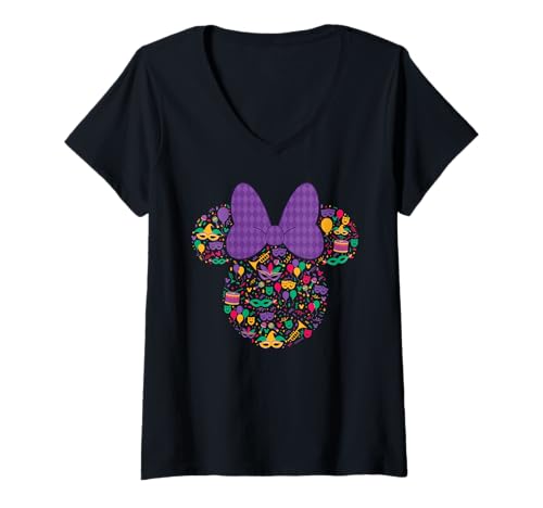 T-shirt col en V Minnie Mouse Disney revivez la magie des souvenirs de vacances en famille