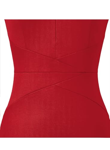 Image of VFSHOW Womens Front Zipper Work Business Office Bodycon Dress Elegant Professional Career Church Party Pencil Sheath Dress
