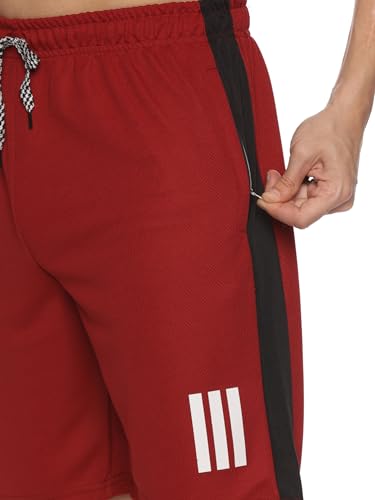 Image of Polyester Sports Shorts for Boys & Girls with Zipper Pockets