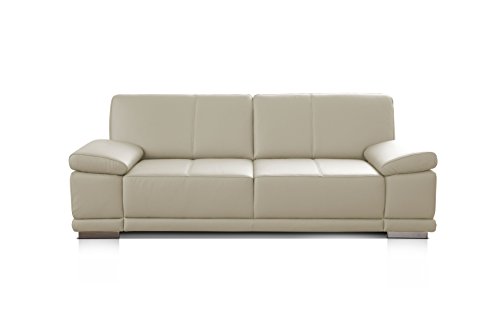 CAVADORE 3,5-Sitzer Ledersofa Corianne / Große Couch im Echtlederbezug und...