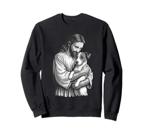 Jack Russell Terrier Y Jesús Christian Faith Dog Lover Sudadera