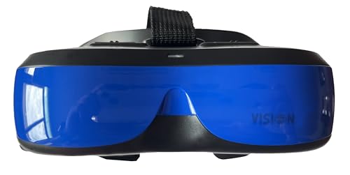VISIONhmd Simple Video Display Glasses. Type-C Input, Easy Connect to Apple Phone 15 Directly,Plug and Play, no Need APP.Not VR. Lightweight Display Headset,Without Battery (Bigeyes H5 USB-C)