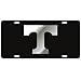 Craftique Tennessee Volunteers Black Laser Cut License Plate - Mirror T