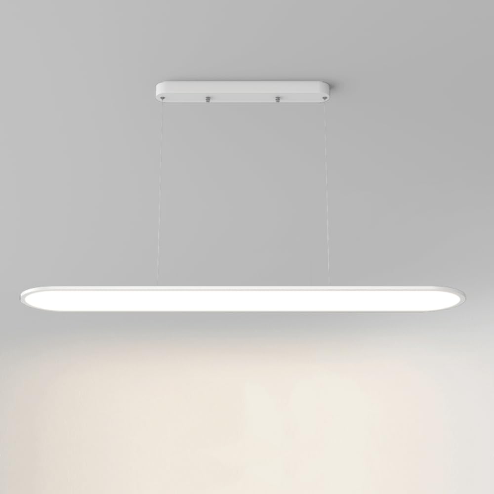 HYJAUSXB Ceiling Light Chandelier Minimalist Dining Room Pendant Modern Slim LED 3 Color Variable Flush-Mounted Lamp for Kitchen Island Above Table Lighting