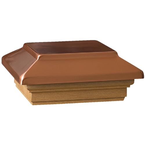 Universal Consumer Products 72295 Victoria Copper Plateau Post Cap, 4 x 4-In. - Quantity 66
