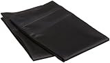 Superior 650KGPC SLBK, Egyptian Cotton 650 Thread count Envelope closure pillowcases, King, Black, 2 Piece