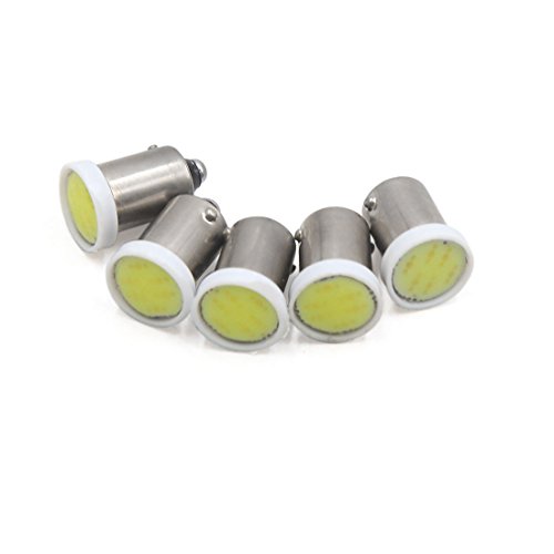 uxcell 5Pcs BA9S-COB Luz LED Blanca para Auto miniatura 1