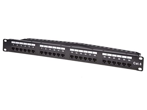 Panneau de brassage Cat6 RJ45 24 ports Monoprice pour câblage Ethernet Gigabit - 2