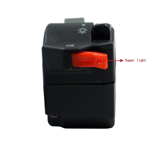 Commande de guidon moto 22mm, interrupteur phare, clignotant, klaxon 12V - 7