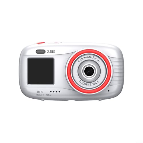 Cámara de doble pantalla para selfies perfectas en 2.5K y vlogging WiFi