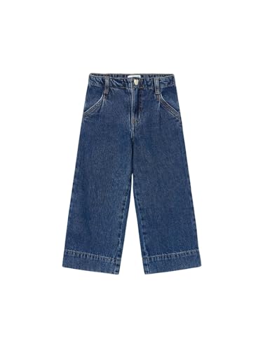 Mayoral Wide Leg Denim Pants for Girls Dark