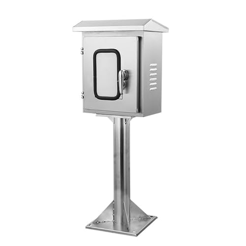 Boîte de jonction électrique en Acier Inoxydable résistante aux intempéries - Colonne de Charge au Sol avec verrous de sécurité pour Une Utilisation en extérieur - Boîte de Distribution dura