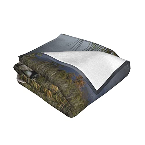 Couverture de chasse cadeau idéal plaid flanelle douce extérieur lit