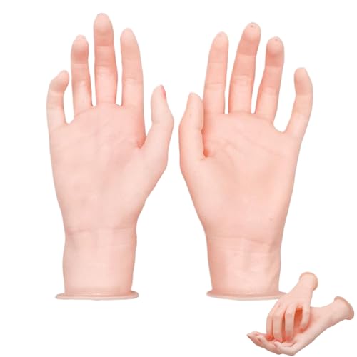 1 par de maniquí Hand, plástico Falso Falso Modelo de mano Joyería Mano de joyería Estable Pulsero de pulsera Pantalla de soporte para la tienda de casas de casas de exhibición de pulseras Pendientes
