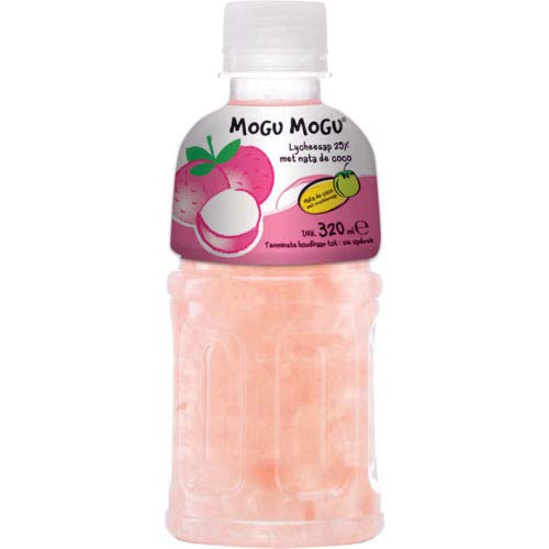 MOGU MOGU Lychee / Litschi Geschmack mit Nata de Coco 24 x 320ml - Lychee - 320 ml (24er Pack)