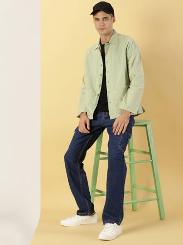 Image of Thomas Scott Men's | Solid | Full Sleeve | Regular Fit | 100% Cotton | Double Pocket | Spread Collar | Casual Shirt