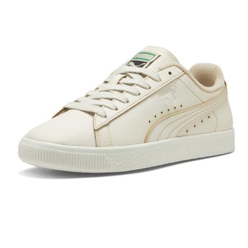 PUMA Mens Clyde Coffee Lace Up Sneakers Shoes Casual - Off White2