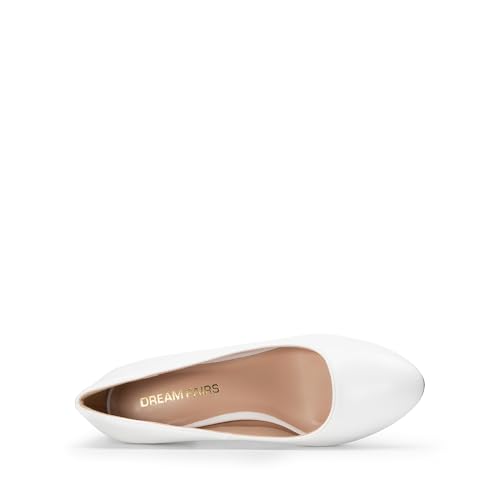 Escarpins à talons carrés et bout arrondi confortables à enfiler