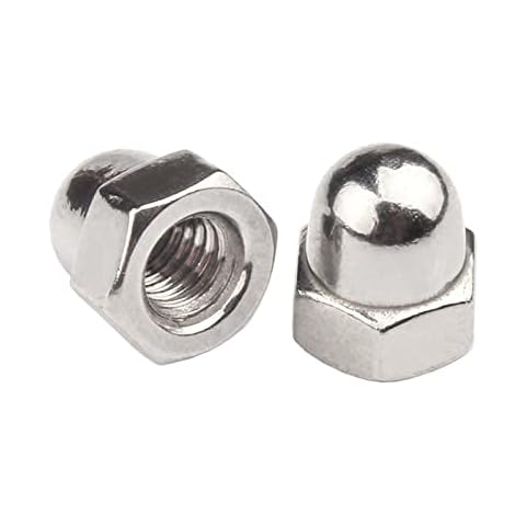 M10-1.5 Acorn Cap Nuts, 304 Stainless Acorn Nuts, 10Pcs-Pack Cover