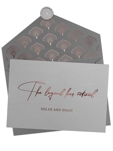 Joli Coon Cartão de reforma com envelope e selo de selagem - The Legend has retired - cartão de retirada