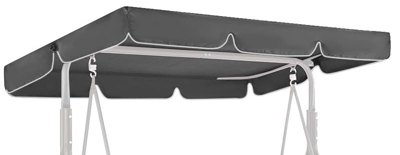 GREMEX Toit de Balancelle de Jardin 200 x 120 cm – Toile De Rechange pour Balancelle en Polyester Résistant – Imperméable et Anti-UV – Housse de...