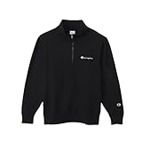 [チャンピオン] スウェット 長袖 裏起毛 COTTON USA スクリプトロゴ ハーフジップスウェットシャツ C8-Y014Z メンズ ブラック