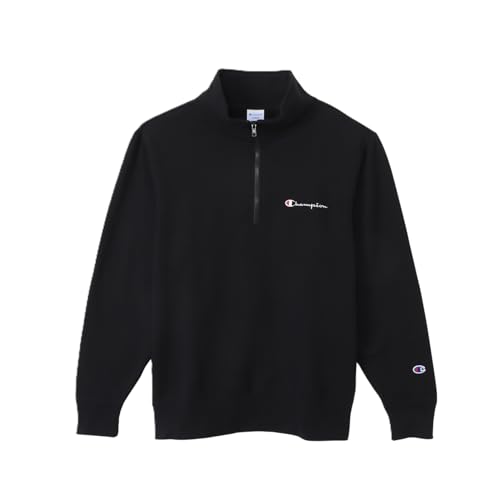 Champion スクリプトロゴ ハーフジップスウェットシャツ C8-Y014Z-090-L