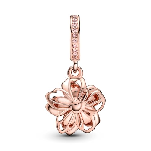 PANDORA Cherry Blossom Dangle Charm - Gift for Her - Compatible Moments Rose with Cubic Zirconia & Enamel - With Gift Box3