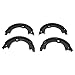 Rear Parking Brake Shoe Set Compatible with 2015 Chevrolet Captiva Sport 2007-2017 Equinox 2010-2017 GMC Terrain 2008-2010 Saturn Vue 2007-2009 Suzuki XL-7