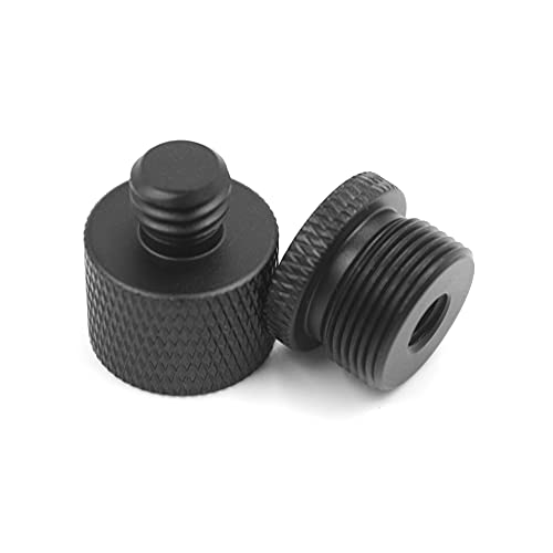 AFUNTA Lot de 4 adaptateurs de support de micro, 1/4 femelle vers 5/8 mâle et 5/8 femelle vers 3/8 mâle pour support de microphone sur trépied d'appareil photo