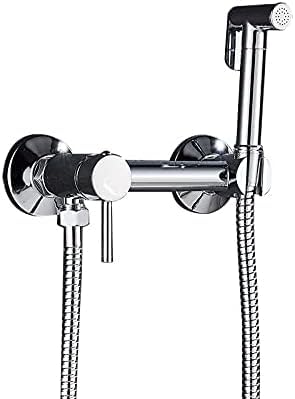 Czarny matowy bidet bateria toaletowa ClUPCer Zestaw prysznicowy Bidet opryskiwacz Bidet Bidet Baterie toaletowe higieniczne muzułmańskie baterie chromowane, czarne(Noir)