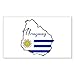 CafePress - Cool Uruguay - Autocollant rectangulaire pour pare-chocs de voiture