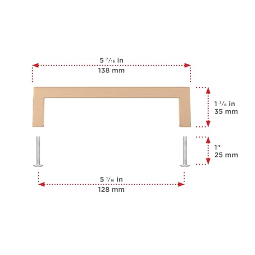 Image of Richelieu Lambton 5 1 /16-inch (128 mm) Champagne Bronze Cabinet Pull