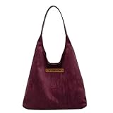 Finitions soignées : renforcez les coutures pour renforcer la connexion entre la bandoulière et le sac. La large sangle permet à ce sac à main en daim marron de s'adapter confortablement contre le corps, ce qui le rend facile à transporter à l'épaule ou à la main. Le grand sac a une fermeture magnétique pour plus de sécurité.