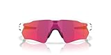 Oakley Oo9510 Radar Ev S Path - Gafas de sol rectangulares para hombre, Blanco pulido/Prizm Field, 31 mm