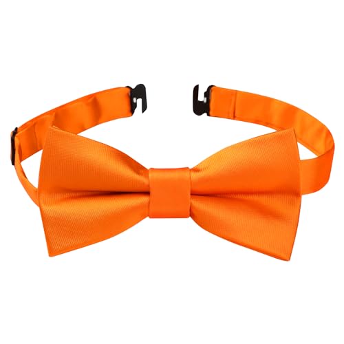 Image of HISDERN Bow Ties for Boys Pre Tied Toddler Bow Tie Adjustable Kids Bowties Clip On Fun Patterned Bowties for Wedding Party