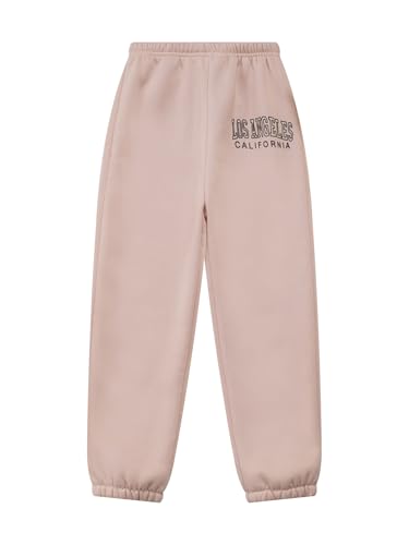 YiZYiF Kids Unisex Letters Printed Sweatpants Boys Girls Fleece Elastic Waistband Pants Activewear