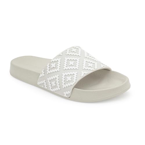 Image of Red Tape Womens Sliders in Slate Blue | Casual Pool Sliders | SLATE BLUE | 3 UK