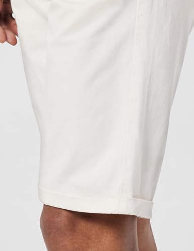 Image of Louis Philippe Men's Slim Fit Cotton Blend Solid Casual Shorts with Stretch
