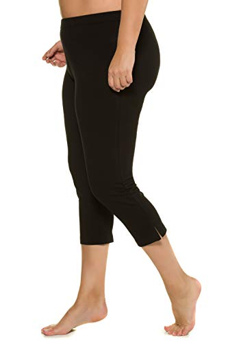 Ulla Popken Caprihose Mutande, Nero (Schwarz 10), 40W / 32L Donna - 8