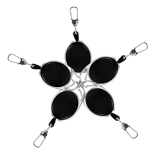 Gadget camping anti-perte avec porte-clés rétractable et mousqueton - 7