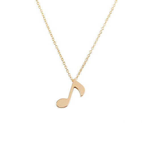 Aluinn Notes Sterling Silver Music Necklace Music Lovers Pendant Necklace for Music Enthusiasts Prepare for Women