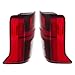OUGWFYANG For 2024 2025 Mitsubishi Triton L200 LED and Halogen Outer Rear Lights, Right and Left Tail Light Lamps, OE/OEM: 26550A000P, 26555A000P (Pair Set)