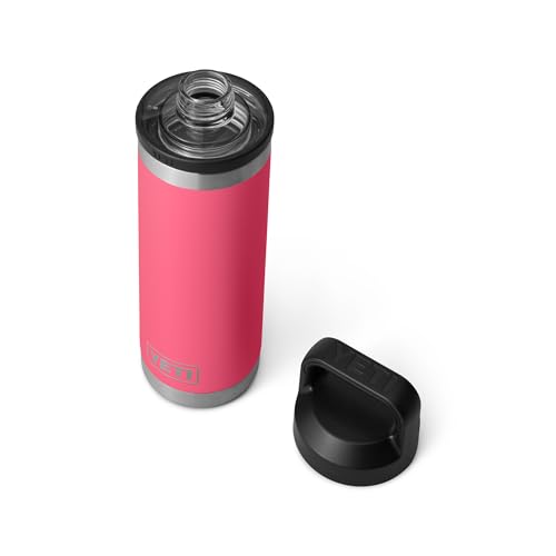 Image of YETI Rambler 18 oz Bottle, Leakproof, Vacuum Insulated, Stainless Steel with Chug Cap, Tropical Pink