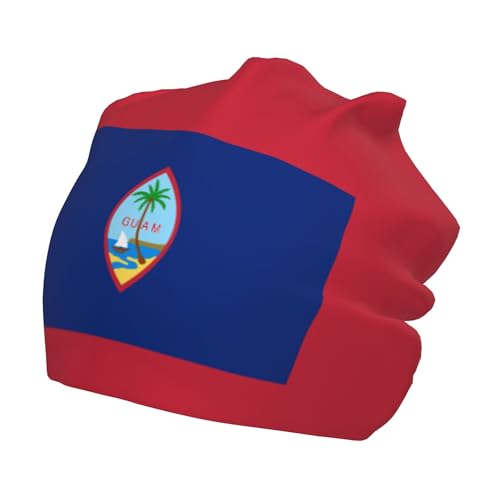 Flag of Guam Children Hip Hop Knitted Hat Kids Elastic Leisure Knit Cap Warm Sleep Beanies Black