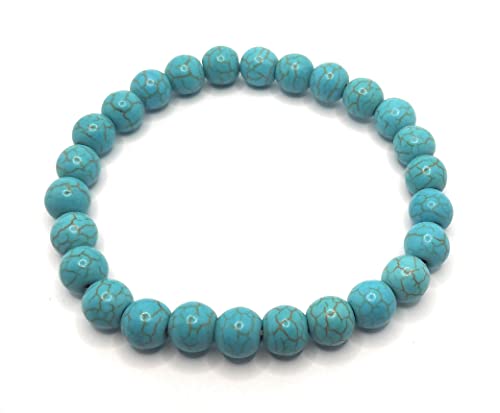 ARISHA Pulsera de Piedra Natural Turquesa y 7 Chakras Cover