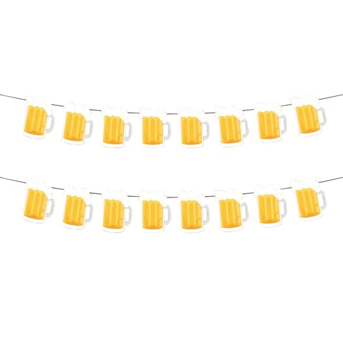 Image of Beer Birthday Banner for Beer Party and Birthday Wedding Party Supplies (Ginger)
