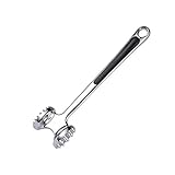 Ablandador de carne / martillo es norma de la FDA y el BPA GRATIS, ideal para ablandar su carne, pechuga de pollo, cerdo, pescado, carne de res, chuleta de ternera antes de cocinar. pollo ablandador de carne / martillo es de alta calidad de aleación ...