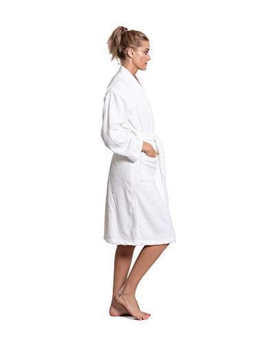 Turkuoise Soft & Absorbent Towel Robe, 100% Cotton Turkish Terry Cloth Kimono Bathrobes for Women4