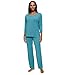 Produktbild Triumph Timeless Sensuality PK 3/4 Sleeves, Pyjama-Set Damen, Türkis (Quiet Turquoise), 42